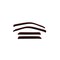 Ventshade Rainguards, Aerodynamic Design, In-Channel, Smoke, Acrylic, Set Of 4 194415 - alternate 1