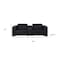 Homeroots 93in Black and Brown Leather Power Reclining Loveseat With Storage 720540 - alternate 6