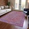 Homeroots 5' X 8' Pink And Lavender Medallion Washable Indoor Outdoor Area Rug 616287 - alternate 6
