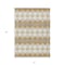 Homeroots 8' X 10' Gold Copper And Ivory Geometric Washable Indoor Outdoor Area Rug 597899 - alternate 6