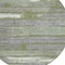 Homeroots 8' Olive Green Ivory And Blue Round Striped Washable Indoor Outdoor Area Rug 616672 - alternate 8