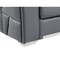 Homeroots 89" Dark Gray Top Grain Leather Reclining Solid Wood Sofa 720401 - alternate 8
