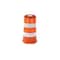Zoro Select Traffic Barrel, HDPE, Engineer, 41 1/2 in Height, 18 Length, 9 lb, White/Orange 03-780-6EG - alternate 1