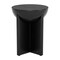 Homeroots 20" Black Solid Wood Round Pedestal End Table 556535 - alternate 6