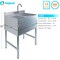 Amgood Sink Bar, Stainless Steel, 19 in W x 26 in L x 33 in H SINK BAR S2C-101410-F-Z - alternate 4