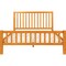 Homeroots Brown Slat Back Solid Wood King Bed Frame 523641 - alternate 8