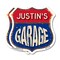 Signmission Justin's Garage, 6 inch X 6 inch, Plastic Sign, 2PK SHI-P-2PACK-6-383-JUSTIN - alternate 1