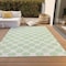 Homeroots 5' X 8' Mint Green And Ivory Polka Dot Washable Indoor Outdoor Area Rug 614918 - alternate 5