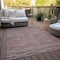 Homeroots 5' X 8' Red Beige And Copper Striped Washable Indoor Outdoor Area Rug 587933 - alternate 9