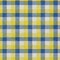 Homeroots 5' X 8' Yellow Blue And Beige Plaid Washable Indoor Outdoor Area Rug 601447 - alternate 9