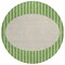 Homeroots 8' Green And Gray Round Striped Washable Indoor Outdoor Area Rug 597159 - alternate 6