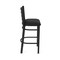 Holland Bar Stool Co 30" Stationary Bar Stool, Black Wrinkle, Black Vinyl Seat 40030BWBlkVinyl - alternate 6