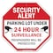 Signmission Security Alert Parking Lot Under 24, 6 Inch X 6 Inch, Plastic Sign OC-P-6-116 - alternate 1