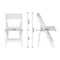 Flash Furniture Hercules Tucker White Lightweight Foldable Chairs, Removable White Vinyl Padded Seats, 2PK 2-LE-L-1M-WH-GG - alternate 8