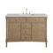 James Martin Vanities Kinnsden 48" Single Vanity, Weathered Oak w/ 3 CM Ethereal Noctis Silestone Top D680-V48-WTO-3ENC - alternate 1