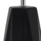 Homeroots 18" Black And Silver Ceramic Geometric Table Lamp With White Drum Shade 643453 - alternate 3