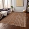 Homeroots 3' X 5' Brown Copper And Gray Striped Washable Indoor Outdoor Area Rug 597421 - alternate 8