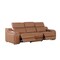 Homeroots 103" Chestnut Italian Leather Reclining USB Sofa 632887 - alternate 13