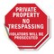 Signmission Private Property No Trespassing Vio, 4 inch X 4 inch, Vinyl Decal, 2PK OC-D-2PACK-4-157 - alternate 1