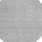 Homeroots 8' Gray And Silver Round Geometric Washable Indoor Outdoor Area Rug 594469 - alternate 7