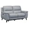 Homeroots Three Piece Indoor Gray Leather Six Person Seating Set 548961 - alternate 7