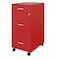 Space Solutions 14.25 in W 3 Drawer Mobile Vertical File Cabinet, Lava Red 24423 - alternate 4