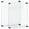 Azar Displays 22inW x 28inH Sign Holder with 1in BLACK Caps and Standoffs, 2PK 105530-BLK-2PK - alternate 1