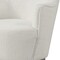 Homeroots 27" Off White Fabric Swivel Barrel Chair 554188 - alternate 6