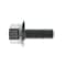 Zoro Select Not Graded, 1/4"-20 Serrated Flange Bolt, Plain Stainless Steel, 5/8 in L, 100 PK 32-SFH-25C-62 - alternate 4