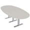 Skutchi Designs 8ft Conference Table With Power Unit | 8 Person Modular Boval Meeting Table | Harmony Series HAR-BOVL-48X96-T-K458-NA - alternate 1