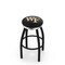 Holland Bar Stool Co 30" Blk Wrinkle Wake Forest Swivel Bar Stool, Chrome Ring L8B2C30WakeFr - alternate 1