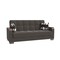 Homeroots 87" Dark Gray Chenille Convertible Futon Sleeper Sofa With Toss Pillows And Storage 607106 - alternate 5