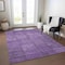 Homeroots 9' X 12' Purple Eggplant And Gray Patchwork Washable Indoor Outdoor Area Rug 581609 - alternate 7