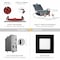 Nuwatt 4 Inch 2 Hour Black Square Fire Rated Recessed Lighting, Wafer LED Lights 2700K-5000K, 900LM, 12PK NW-P-SQDL-4-12W-5CT-FR-BLK-12P - alternate 7