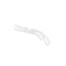 Nahanco 17in Clear Heavy Weight Plastic Bridal Hanger with Reinforced Washer and Shoulder Ridges, 100PK 300WW - alternate 3