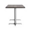 Flash Furniture Bennett 30 in x 60 in Solid Wood Indoor Tabletop in Dark Brown with 22 in x 22 in Dining Height GSF-REC3060-DKBRN-T2222S-GG - alternate 8