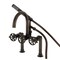 Kingston Brass 7" Center Deck-Mount Clawfoot Tub Faucet with Hand Shower, Oil Rubbed Bronze AE8105RX - alternate 1