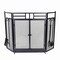 Lavish Home Fireplace Screen 3 Panel Gate with Doors & 4PC Fire Place Tools Set with Poker, Tongs, Brush, Shovel 80-FPTS-12 - alternate 1