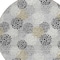 Homeroots 8' Gray Silver And Ivory Round Polka Dot Washable Indoor Outdoor Area Rug 594252 - alternate 4