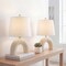 Jonathan Y Zadie 17.75" Scandinavian Minimalist Ceramic Arch LED Table Lamp, Blue Gray, 2PK JYL5503B-SET2 - alternate 6