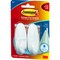 Command Designer Hook, 5/8 in Opening, 3 lb, 2-Hook, Plastic, White Pair 17081B-ES - alternate 6