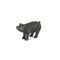 Homeroots 5" Black Cast Iron Pig Hand Painted Sculpture 483184 - alternate 6