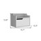 Homeroots 13" White Wood One Drawer Floating Nightstand 546200 - alternate 8