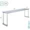 Amgood Stainless Steel Single Overshelf for 60 in. Long Prep Table. 12 in. x 60 in. x 18 in. SOS-1260-Z - alternate 3