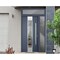 Vdomdoors Steel Door Deux 5755 Gray Graphite Sidelight and Transom Window Stainless Inserts Single Modern Pai DEUX5755EXD-GRE-W36+14 x H80+16-Left-hand Inswing - alternate 4