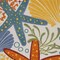 Homeroots 8' X 11' Blue And Yellow Starfish Indoor Outdoor Area Rug 546833 - alternate 7