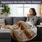 Lavish Home Sherpa Fleece Throw Blanket 50x60-Inch Machine-Washable Reversible Throw Fluffy Blankets, Tiger 61-00005-ANIMAL-TI - alternate 4