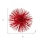 Homeroots 6" Red Metal Spiky Sphere 383774 - alternate 6