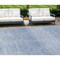 Homeroots 10' X 14' Denim Blue And Blue Abstract Washable Indoor Outdoor Area Rug 587409 - alternate 1