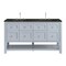 James Martin Vanities Breckenridge 60" Double Vanity, Serenity Blue, w/ 3 CM Phantome Eclos Top 330-V60D-SRB-3PHT - alternate 1